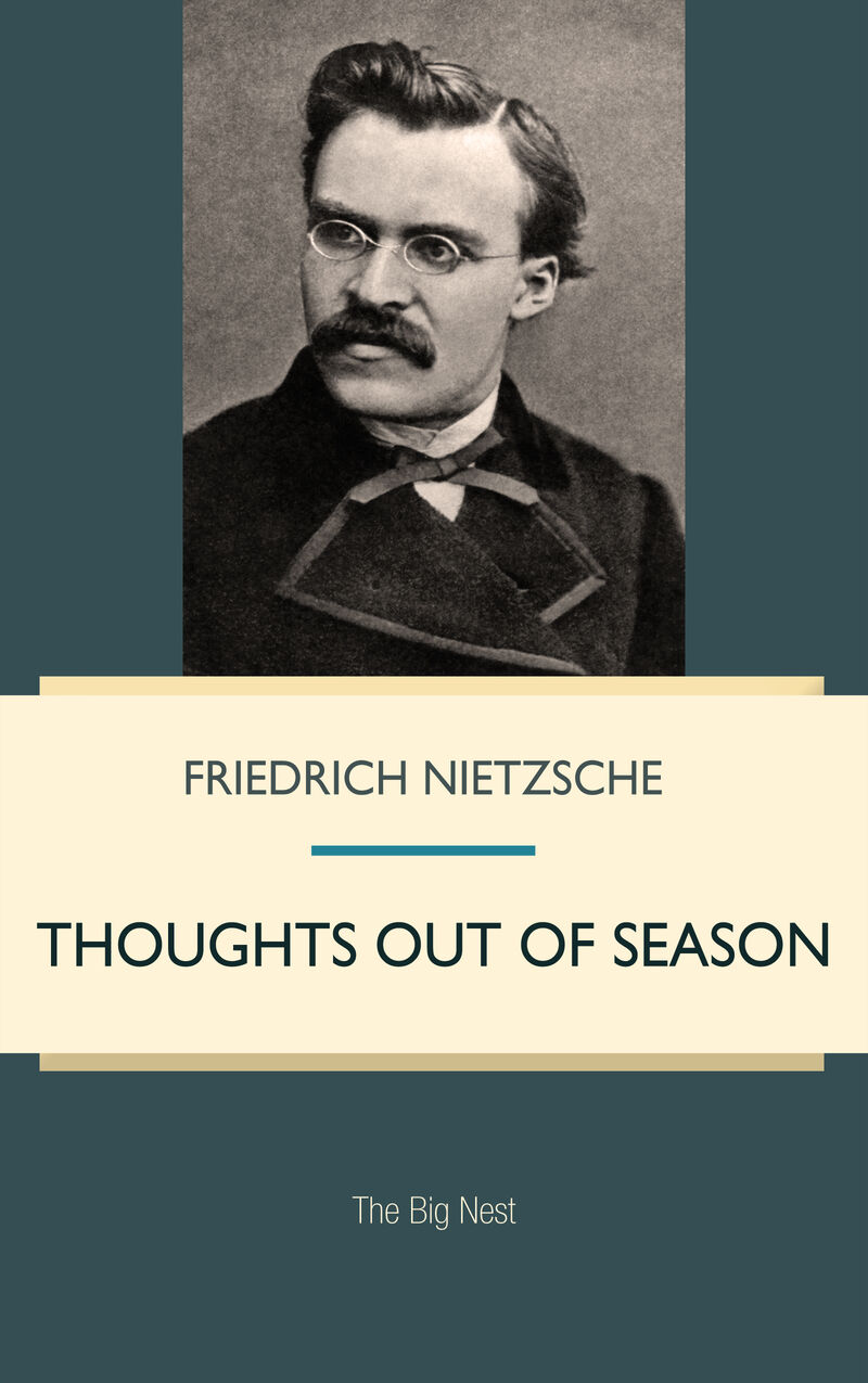 Cover of Thoughts out of Season by Friedrich Nietzsche