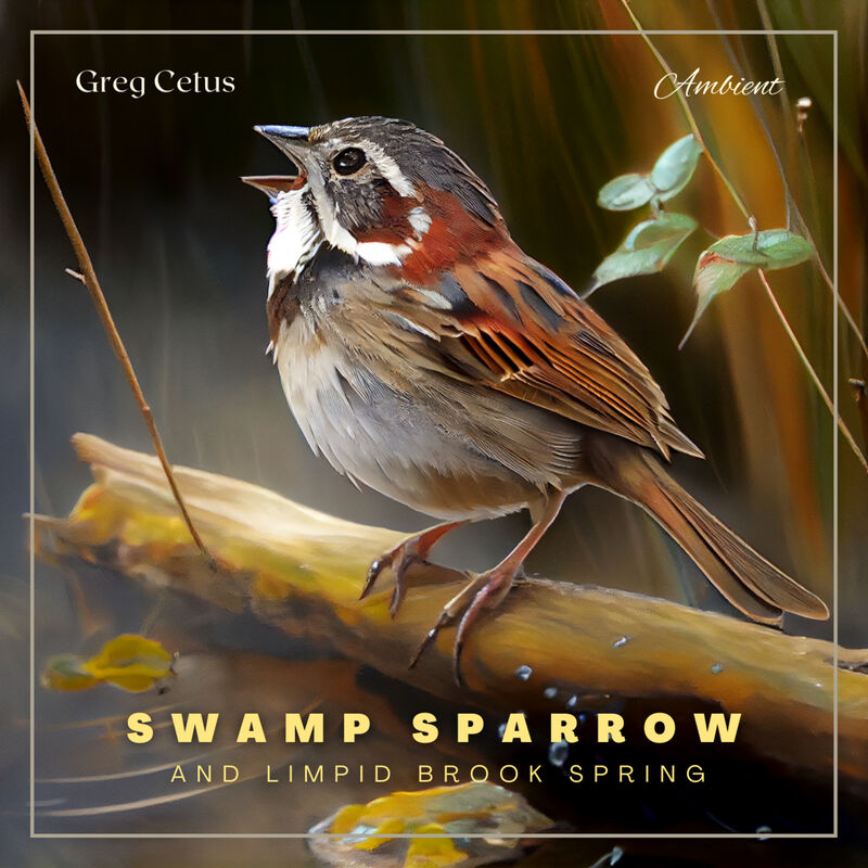 Cover of Swamp Sparrow and Limpid Brook Spring: Morning Birdsongs and Prominent Water Streams by Greg Cetus