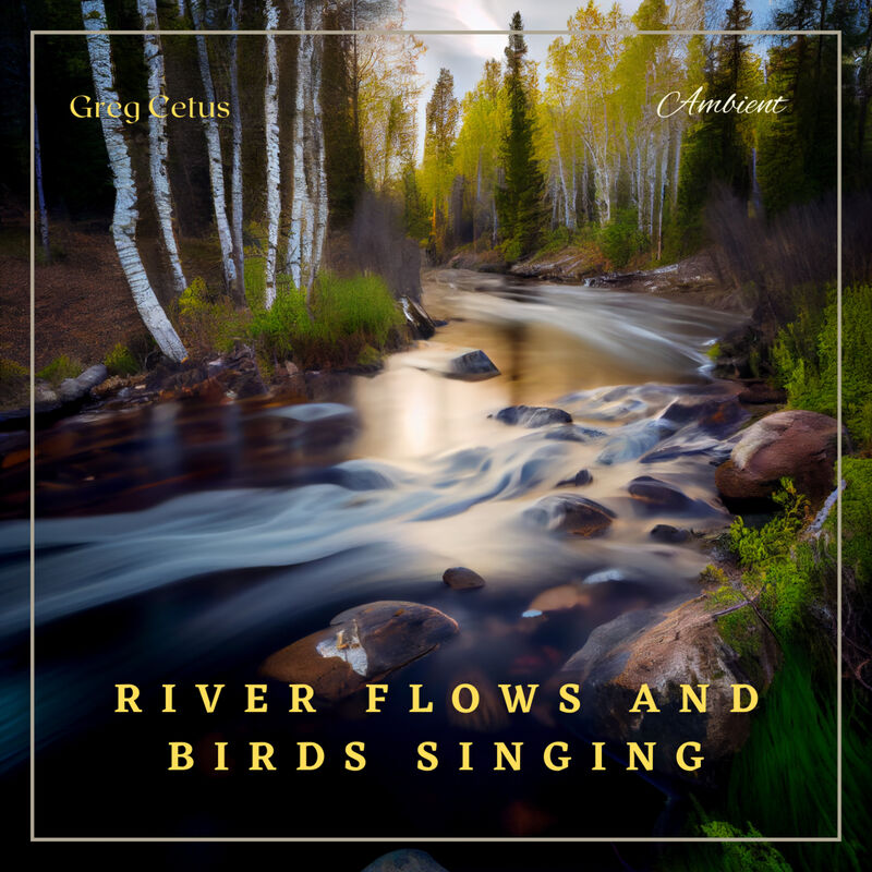 Cover of River Flows and Birds Singing: Nature Sounds for Meditation and Relaxation by Greg Cetus
