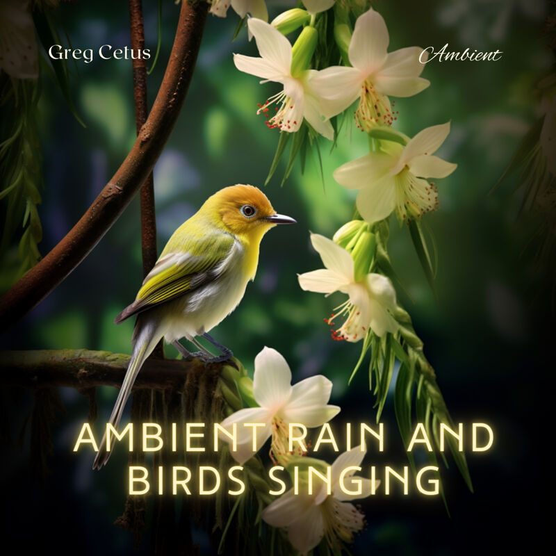Cover of Ambient Rain and Birds Singing: Mindful Birdsong and Light Rain for Meditation, Relaxation, and Yoga by Greg Cetus