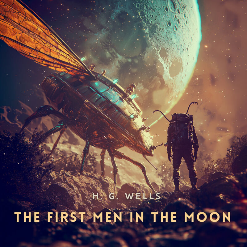 Cover of The First Men in the Moon by H. G. Wells