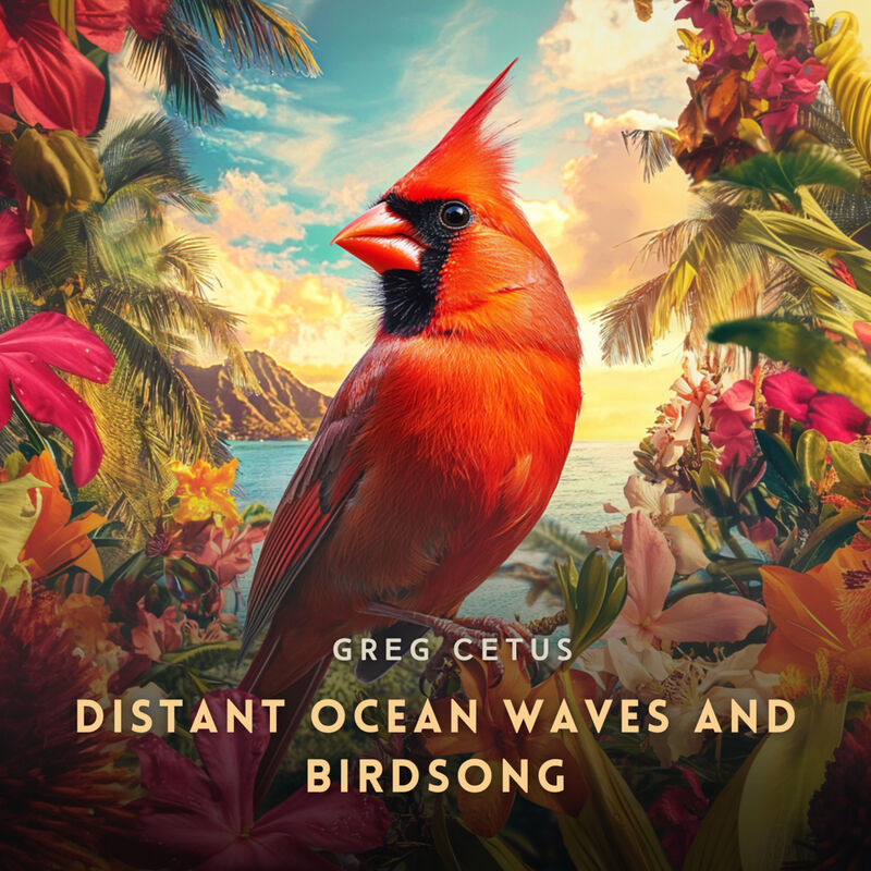 Cover of Distant Ocean Waves and Birdsong: Nature Sounds for Yoga and Relaxation by Greg Cetus