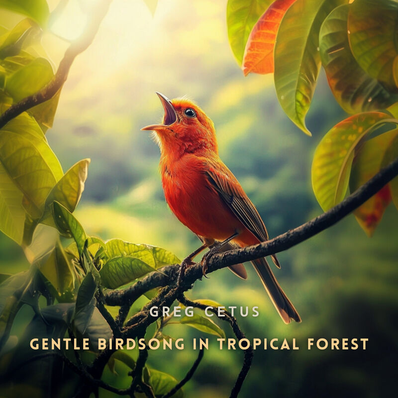 Cover of Gentle Birdsong in Tropical Forest: Natural Ambience for Sleep and Meditation by Greg Cetus