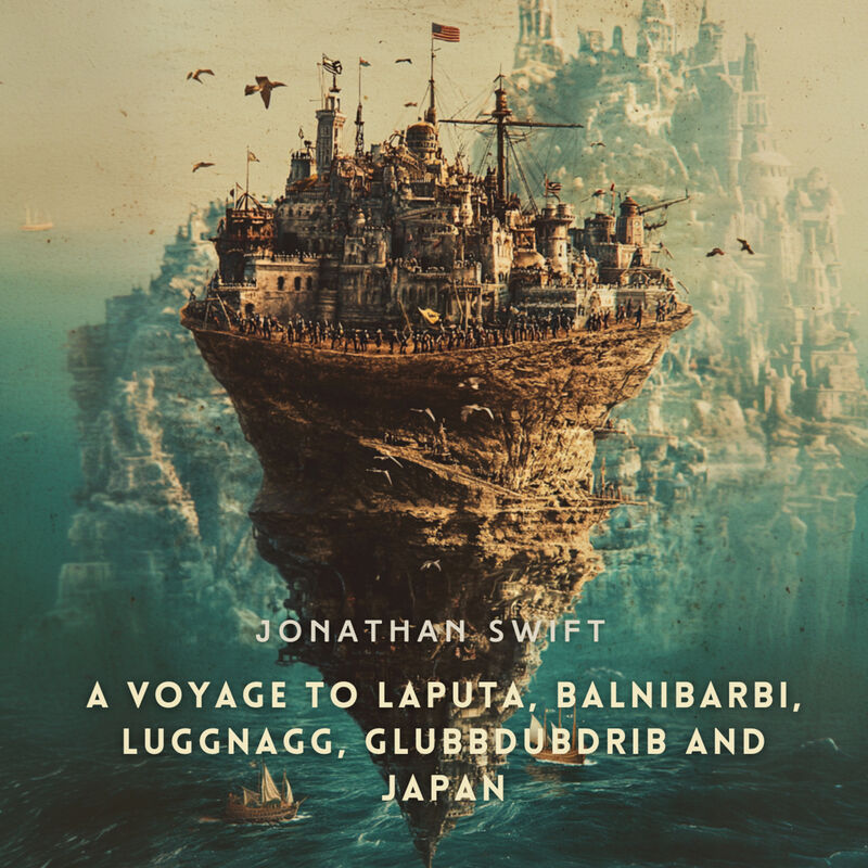 Cover of A Voyage to Laputa, Balnibarbi, Luggnagg, Glubbdubdrib and Japan by Jonathan Swift
