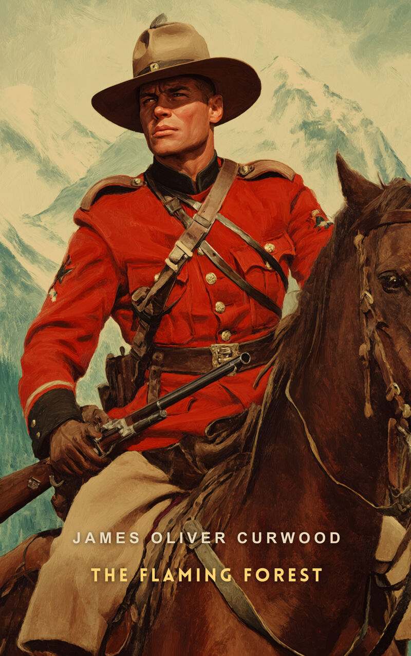 Cover of The Flaming Forest by James Oliver Curwood