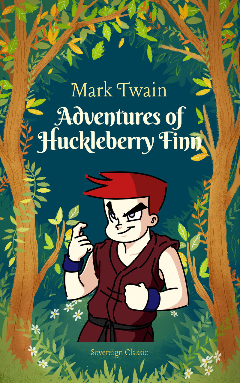 Cover of Adventures of Huckleberry Finn by Mark Twain