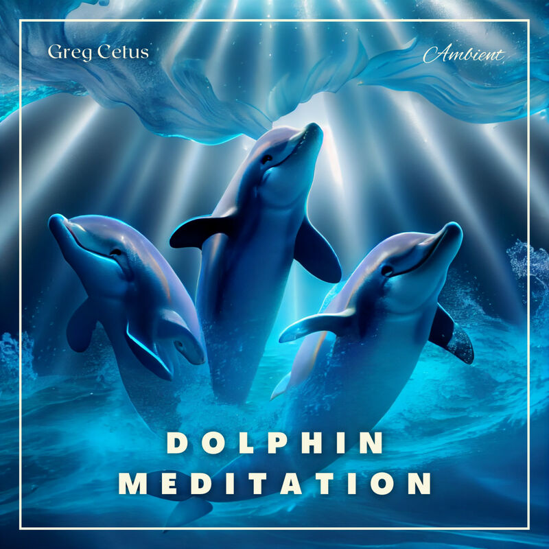 Cover of Dolphin Meditation: Relax with Dolphins and Ocean Waves by Greg Cetus