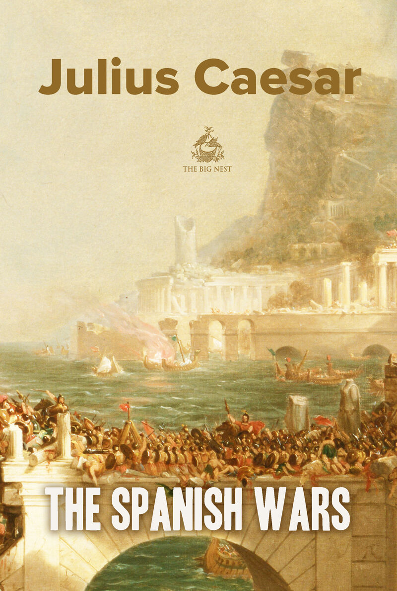 Cover of The Spanish Wars: English and Latin Language by Julius Caesar